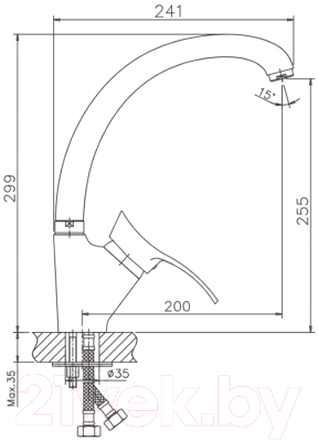 Комплект сантехники Гамма Гранит Granite-09 + смеситель Mixer-G01 (бежевый)