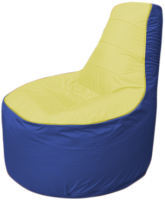 Бескаркасное кресло Flagman Трон Т1.1-0614 (желтый/синий) - 