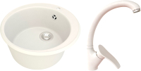 

Мойка кухонная со смесителем Гамма Гранит, Granite-01 + смеситель Mixer-G01