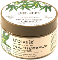Крем антицеллюлитный Ecolatier Green Cannabis для бедер и ягодиц Ультра упругость (250мл) - 