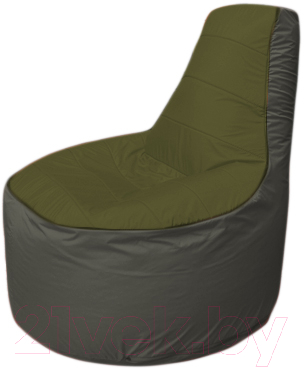Бескаркасное кресло Flagman Трон Т1.1-1122 (темно-оливковый/серый)