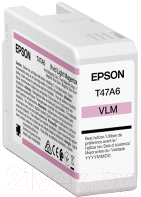 

Картридж Epson, Светло-пурпурный, T47A6 / C13T47A600