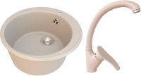 

Мойка кухонная Гамма Гранит, Granite-01 + смеситель Mixer-G01