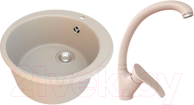 

Мойка кухонная Гамма Гранит, Granite-01 + смеситель Mixer-G01