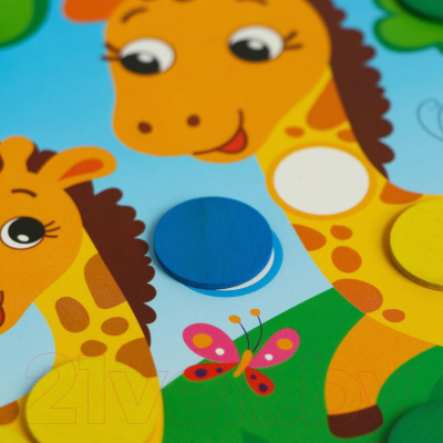 Изображение товара Развивающий игровой набор Лесная мастерская Изучаем животных. Веселые кружочки / 4700130