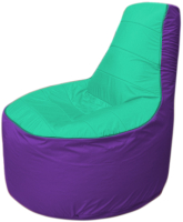 Бескаркасное кресло Flagman Трон Т1.1-1218 (бирюзовый/фиолетовый) - 