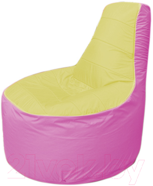 Бескаркасное кресло Flagman Трон Т1.1-0603 (желтый/розовый)