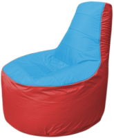 Бескаркасное кресло Flagman Трон Т1.1-1302 (голубой/красный) - 