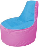 Бескаркасное кресло Flagman Трон Т1.1-1303 (голубой/розовый) - 