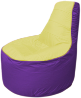 Бескаркасное кресло Flagman Трон Т1.1-0618 (желтый/фиолетовый) - 
