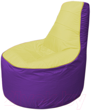 Бескаркасное кресло Flagman Трон Т1.1-0618 (желтый/фиолетовый)