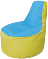 Бескаркасное кресло Flagman Трон Т1.1-1306 (голубой/желтый) - 