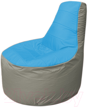 Бескаркасное кресло Flagman Трон Т1.1-1322 (голубой/серый)