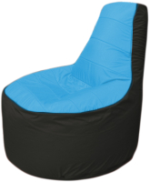 Бескаркасное кресло Flagman Трон Т1.1-1324 (голубой/черный) - 