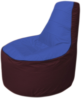 Бескаркасное кресло Flagman Трон Т1.1-1401 (синий/бордовый) - 