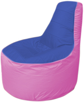 Бескаркасное кресло Flagman Трон Т1.1-1403 (синий/розовый) - 