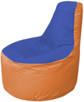 Бескаркасное кресло Flagman Трон Т1.1-1405 (синий/оранжевый) - 
