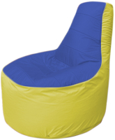 Бескаркасное кресло Flagman Трон Т1.1-1406 (синий/желтый) - 