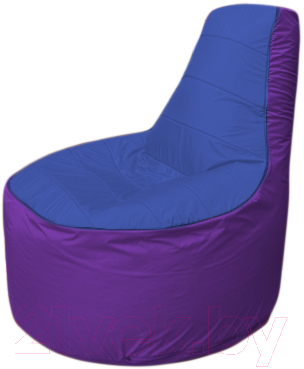Бескаркасное кресло Flagman Трон Т1.1-1418 (синий/фиолетовый)