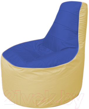 Бескаркасное кресло Flagman Трон Т1.1-1420 (синий/бежевый)