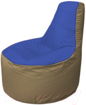 Бескаркасное кресло Flagman Трон Т1.1-1421 (синий/темно-бежевый)
