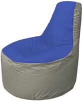 Бескаркасное кресло Flagman Трон Т1.1-1422 (синий/серый) - 