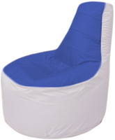 Бескаркасное кресло Flagman Трон Т1.1-1425 (синий/белый) - 