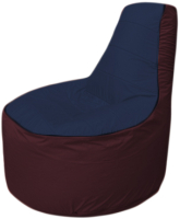 Бескаркасное кресло Flagman Трон Т1.1-1601 (темно-синий/бордовый) - 