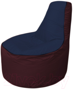 Бескаркасное кресло Flagman Трон Т1.1-1601 (темно-синий/бордовый)