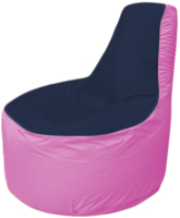 Бескаркасное кресло Flagman Трон Т1.1-1603 (темно-синий/розовый) - 