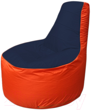 Бескаркасное кресло Flagman Трон Т1.1-1605 (темно-синий/оранжевый)
