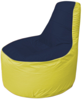 Бескаркасное кресло Flagman Трон Т1.1-1606 (темно-синий/желтый) - 