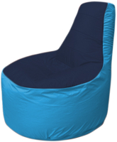 Бескаркасное кресло Flagman Трон Т1.1-1613 (темно-синий/голубой) - 
