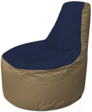 Бескаркасное кресло Flagman Трон Т1.1-1621 (темно-синий/темно-бежевый)