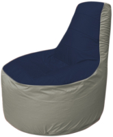 Бескаркасное кресло Flagman Трон Т1.1-1622 (темно-синий/серый) - 