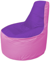 Бескаркасное кресло Flagman Трон Т1.1-1803 (фиолетовый/розовый) - 