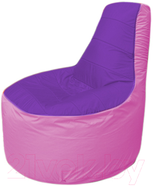 Бескаркасное кресло Flagman Трон Т1.1-1803 (фиолетовый/розовый)