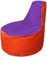 Бескаркасное кресло Flagman Трон Т1.1-1805 (фиолетовый/оранжевый) - 