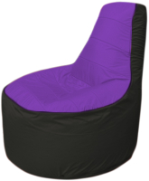 Бескаркасное кресло Flagman Трон Т1.1-1824 (фиолетовый/черный) - 