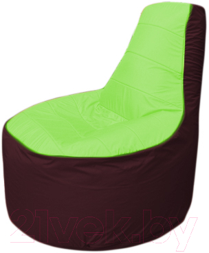 Бескаркасное кресло Flagman Трон Т1.1-0701 (салатовый/бордовый)