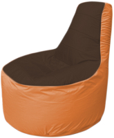 Бескаркасное кресло Flagman Трон Т1.1-1905 (коричневый/оранжевый) - 