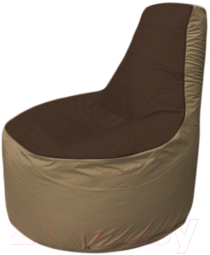 Бескаркасное кресло Flagman Трон Т1.1-1921 (коричневый/темно-бежевый)