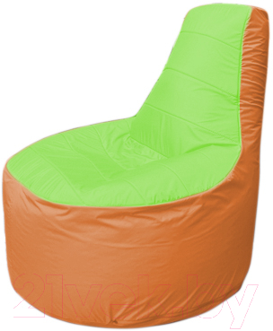 Бескаркасное кресло Flagman Трон Т1.1-0705 (салатовый/оранжевый)