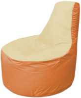 Бескаркасное кресло Flagman Трон Т1.1-2005 (бежевый/оранжевый) - 