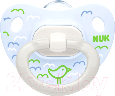 

Пустышка NUK, Белый;голубой, Happy Days / 10730271