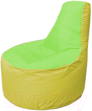 Бескаркасное кресло Flagman Трон Т1.1-0706 (салатовый/желтый)