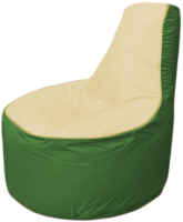 Бескаркасное кресло Flagman Трон Т1.1-2008 (бежевый/зеленый) - 