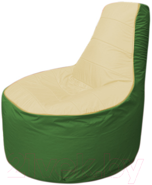 Бескаркасное кресло Flagman Трон Т1.1-2008 (бежевый/зеленый)