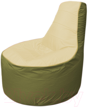Бескаркасное кресло Flagman Трон Т1.1-2010 (бежевый/оливковый)