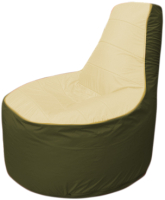 Бескаркасное кресло Flagman Трон Т1.1-2011 (бежевый/темно-оливковый) - 